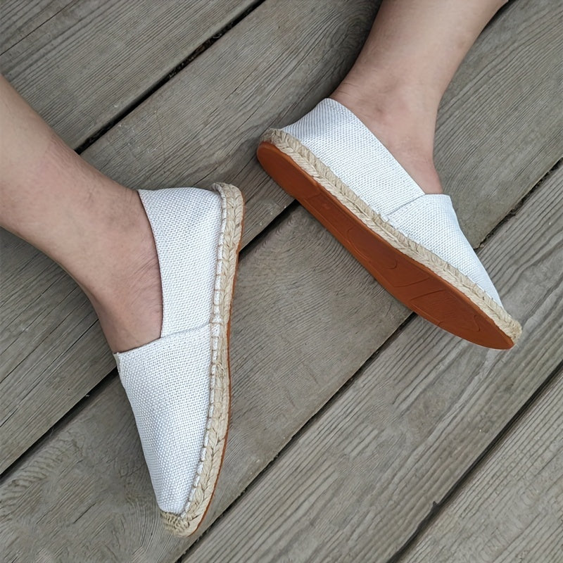 Men's Casual Slip-On Espadrilles Loafer Shoes