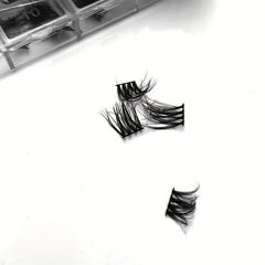 DIY C D Curl Thick False Lashes Cluster Fan Volume Makeup