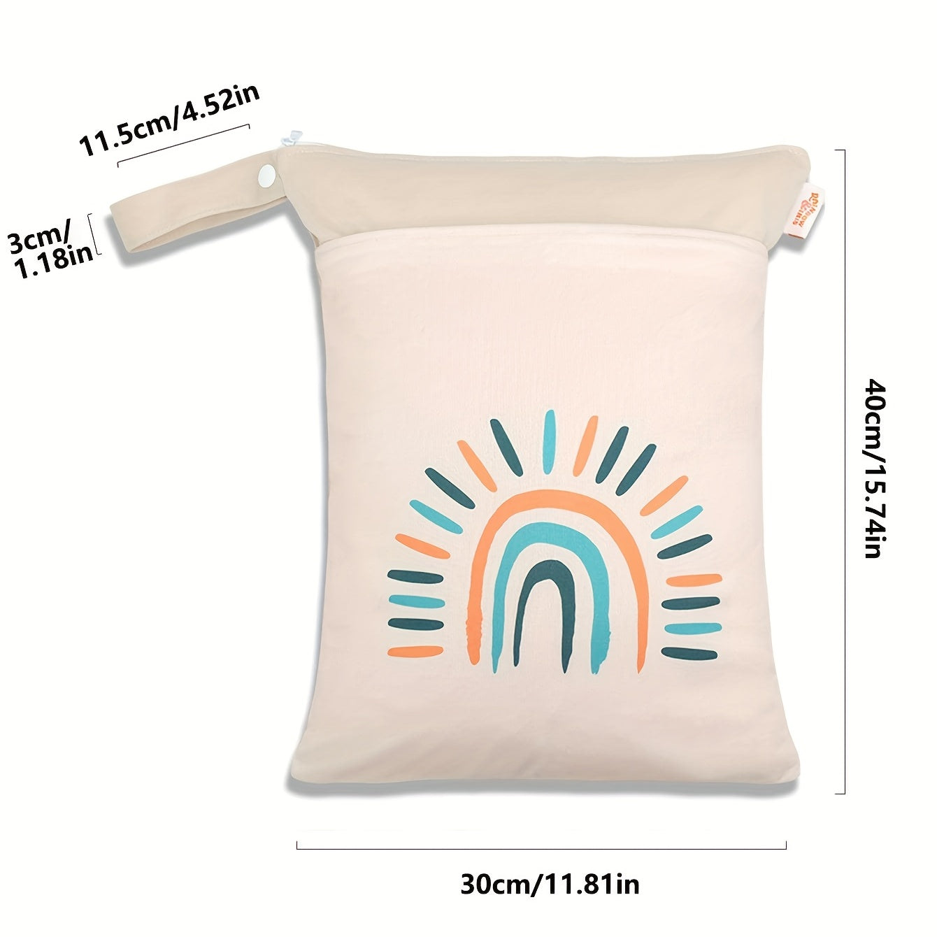 Digital Printing Washable Stroller Hanging Bag Diaper Storage Bag