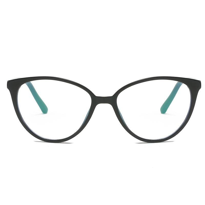 Cat Eye Light Blocking Glasses Clear Lens Anti Eyestrain for Women Men