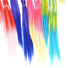 12pcs Gradient Twist Braided Hair Wigs Extensions for Girls