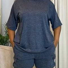 Casual Outfits 2 Piece Set Loose T shirt & shorts