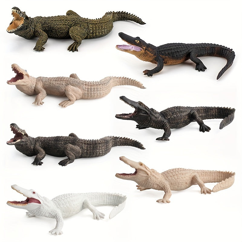 Soft Glue Crocodile Model Realistic Props Toy