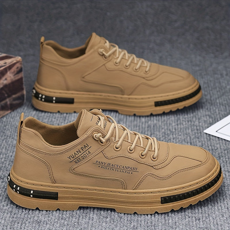 Men's Letters Print Skate Shoes Non Slip Sneakers