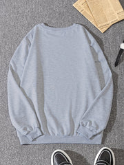 US Flag Print Sweatshirt Men's Casual Pullover Sweatshirt For Spring Fall