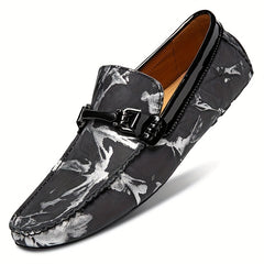 Men's Casual Pattern Formal Loafers Driving Shoes