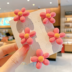 5pcs Flowers Hair Clips Decorative Hair Accessories Sets for Girls