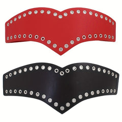 Women Wide Stretch Belt PU Leather Metal Hollow Corset Belt