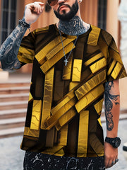 Men's Eye Catching Opulence Graphic T-shirt for Outdoor Activities