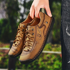 Men's Lace Up Non Slip Casual Shoes Comfortable Sneakers