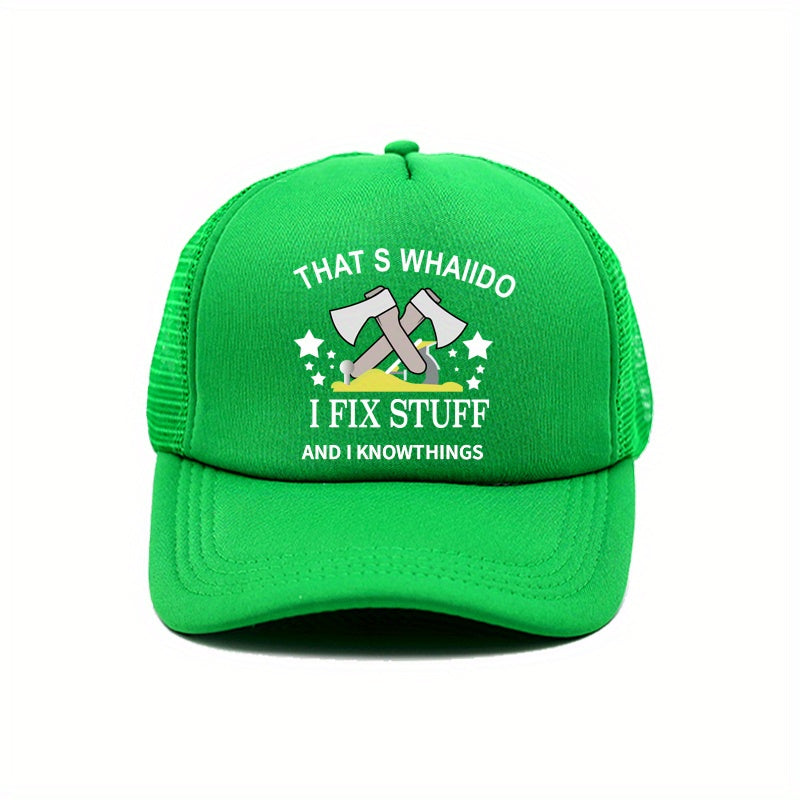 Fix Stuff Trucker Hat Unisex Baseball Cap Sunscreen Dad Hats