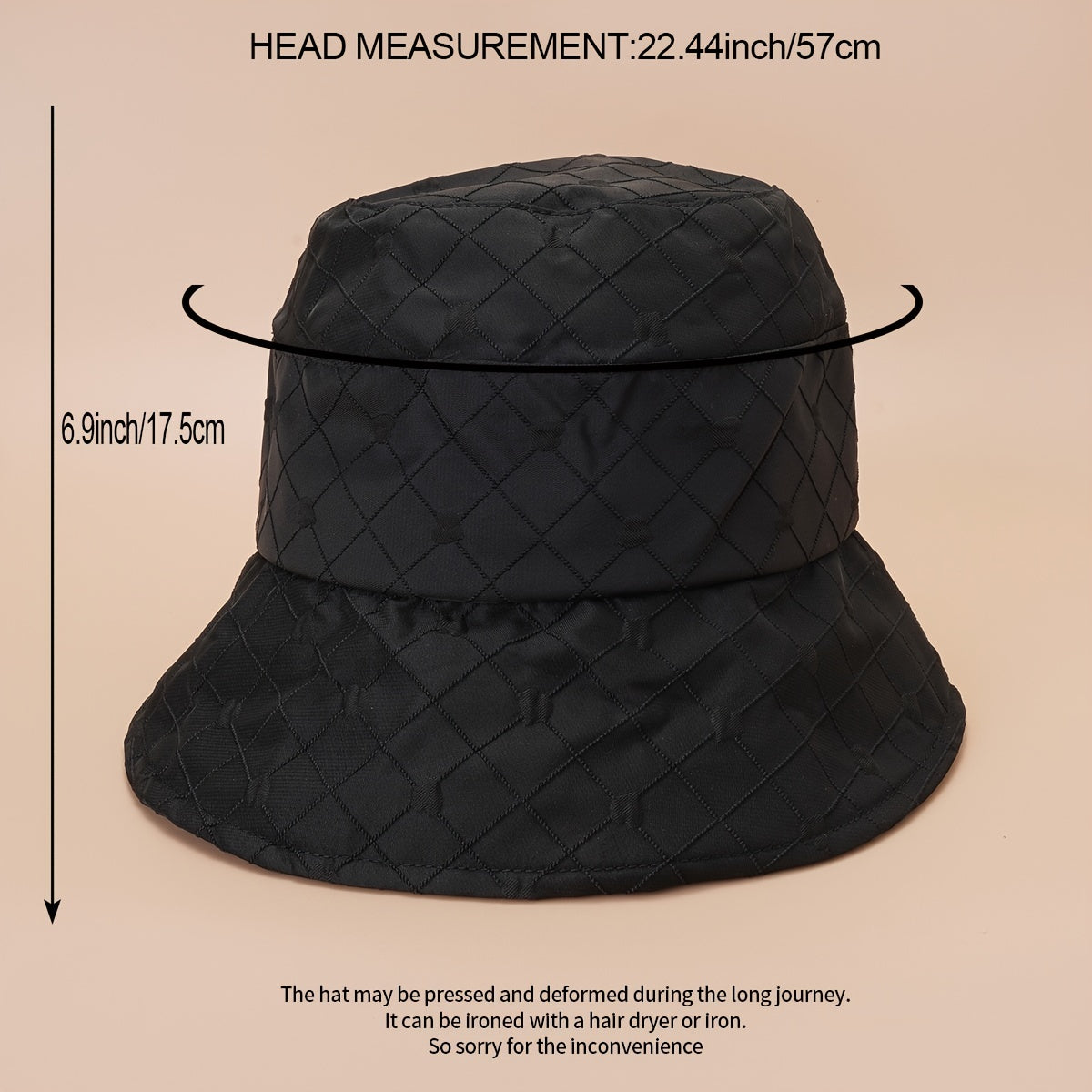 Plaid Fisherman Cap Cotton Visor Sun Hat