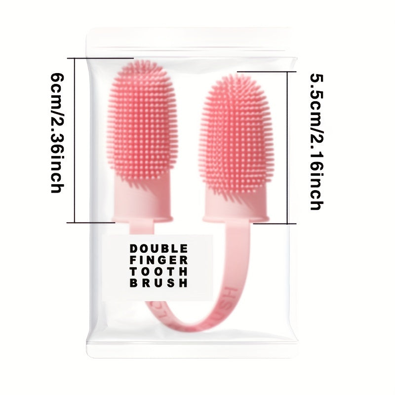 Dog Toothbrush Soft TPR Material Finger Toothbrush Kit