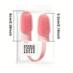 Dog Toothbrush Soft TPR Material Finger Toothbrush Kit