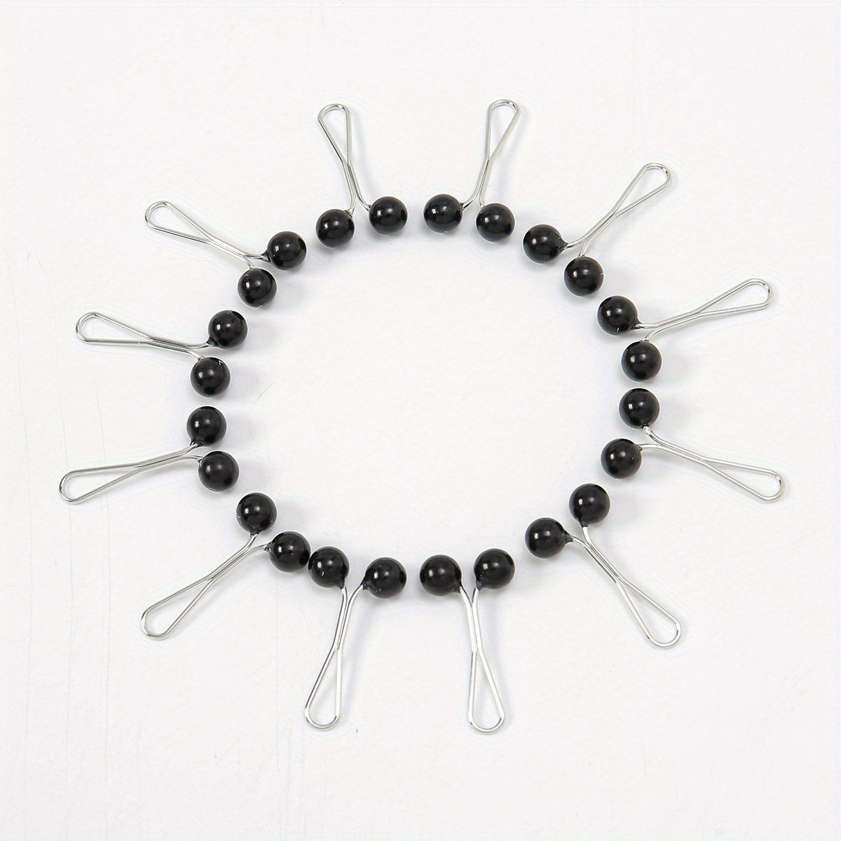 12pc Pearl U-shaped Clips Hijab Pins Headscarf Shawl Clips Safety Pins
