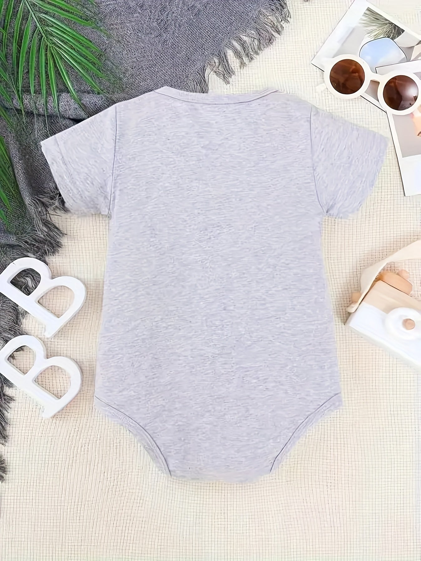 Funny Letter Print Cotton Onesie Romper for Kids