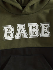 Toddler Hooded Sports Sweatshirt for Boys Girls