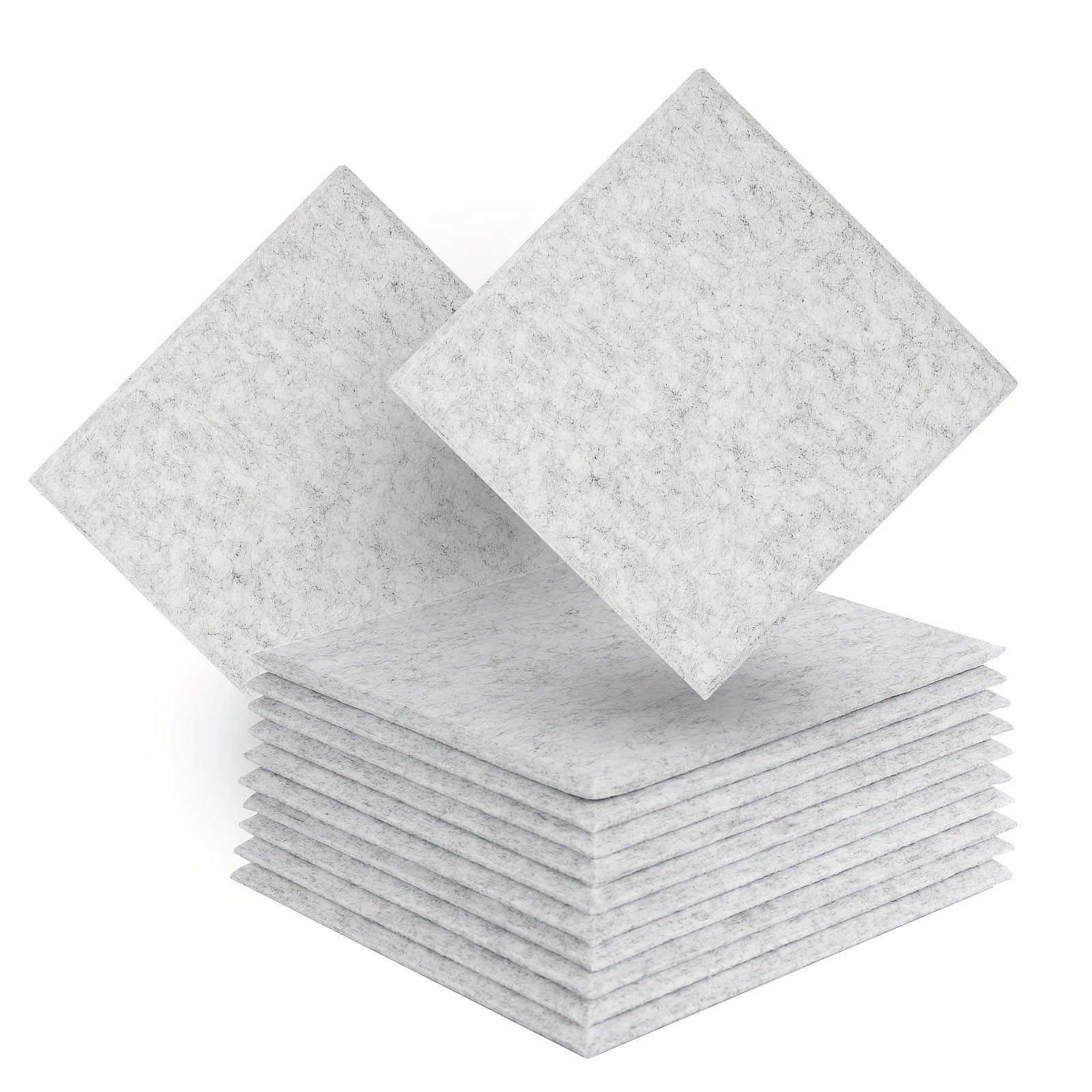 12pcs Gray Sound Absorbing Board Insulation Cotton Fireproof Material