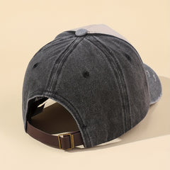 Skull Truck Print Baseball Cap Vintage Washed Distressed Ripped Dad Hats
