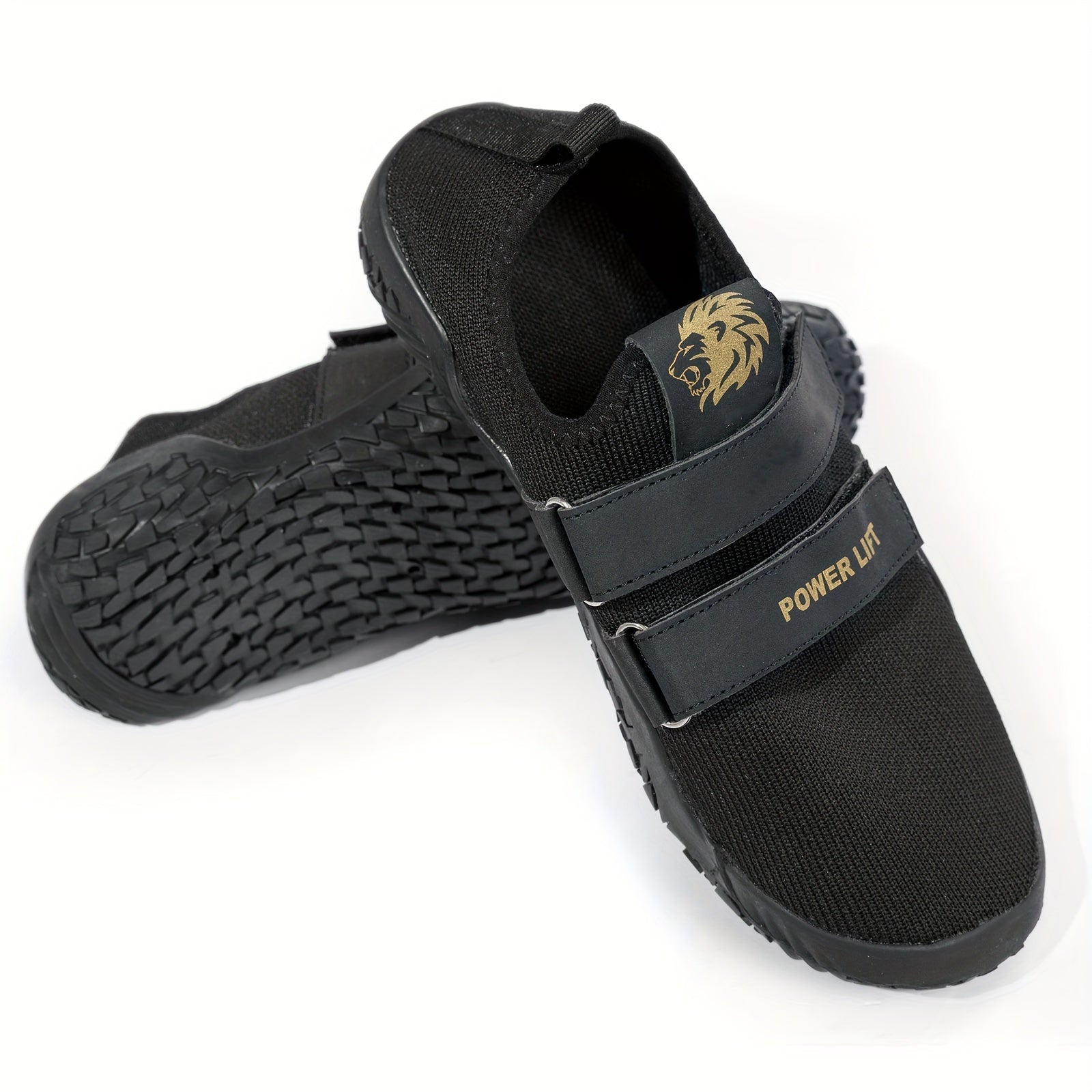 Men's Training Shoes with Double Hook & Loop Fasteners