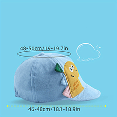 Cartoon Dinosaur Baby Baseball Cap Adjustable Sun Visor Hat