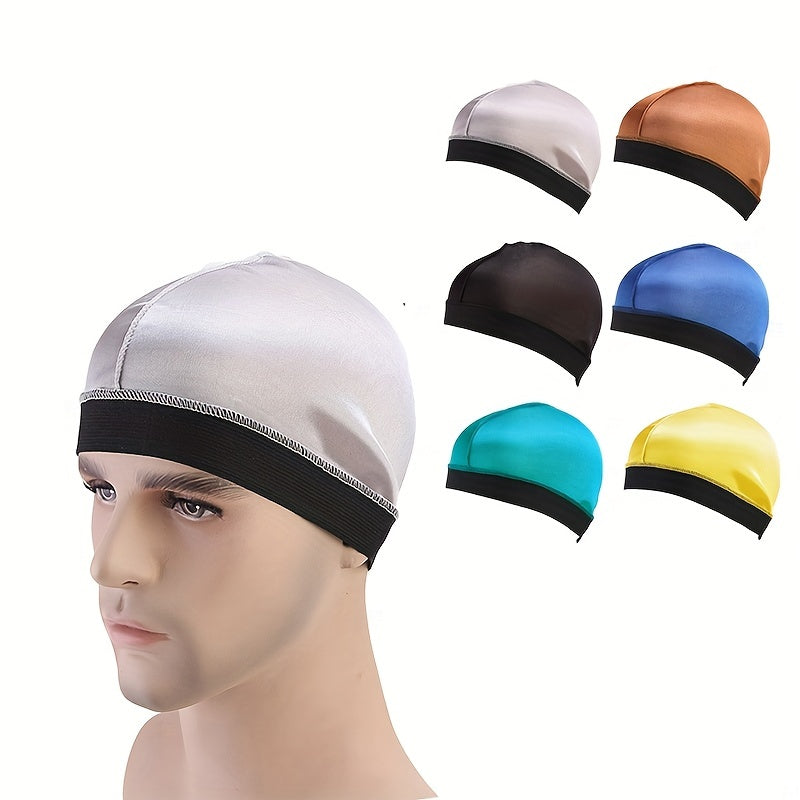 Silk Bottoming Cap Wide Brim Elastic Pirate Cap