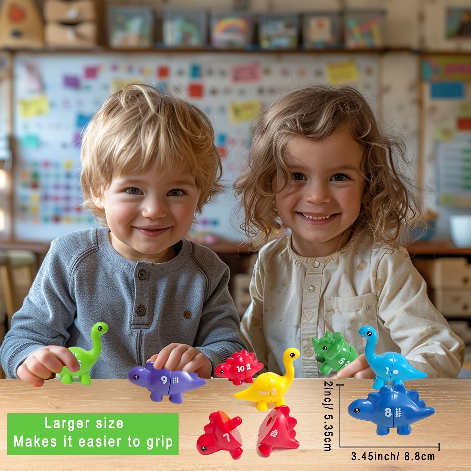 Dinosaur Matching Toy 18 Months Learn Numbers 1-10