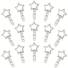 20pcs Star Keychain Swivel Clasp Hook Ring Connector DIY
