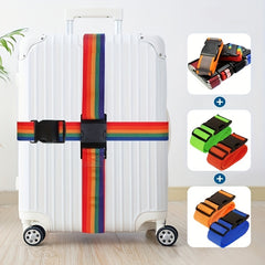 Adjustable Nylon Luggage Protector Straps - Stylish Travel Accessories