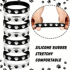 Animal Paw Print Wristband Silicone Bracelet Party Favors