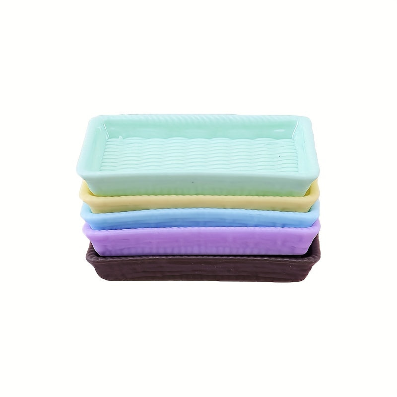 5pcs Mini Kitchen Utensils Food Toys Plates Wine Trays Model Random