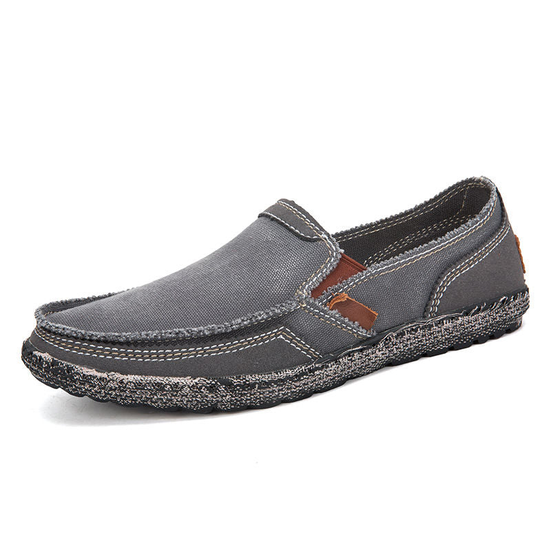 Men's Denim Slip-On Loafers Flat Shoes