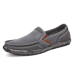 Men's Denim Slip-On Loafers Flat Shoes