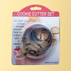 5pcs Stainless Steel Biscuit Pastry Dough Cutter Fondant Mold Cookie Maker