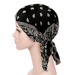 Colorful Floral Print Stretch Turban Hat Cancer Chemo Hat Hijab