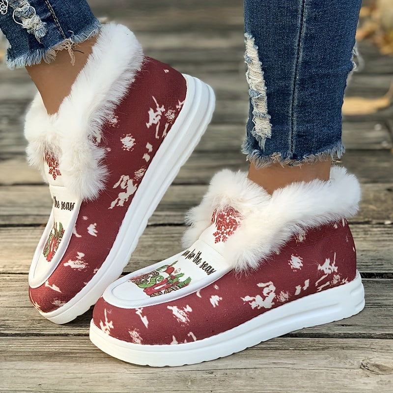 Plush Lined Thermal Snow Boots - Keep Warm Winter Shoes