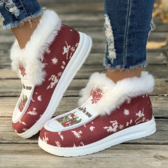 Plush Lined Thermal Snow Boots - Keep Warm Winter Shoes