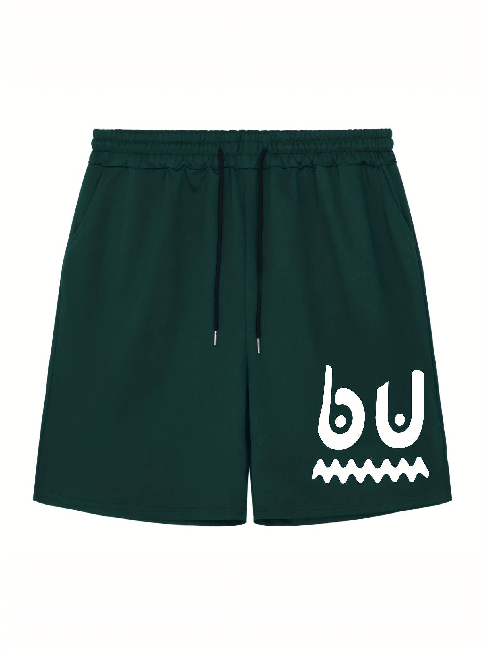 Men's Doodle Graphic Athletic Shorts For Summer