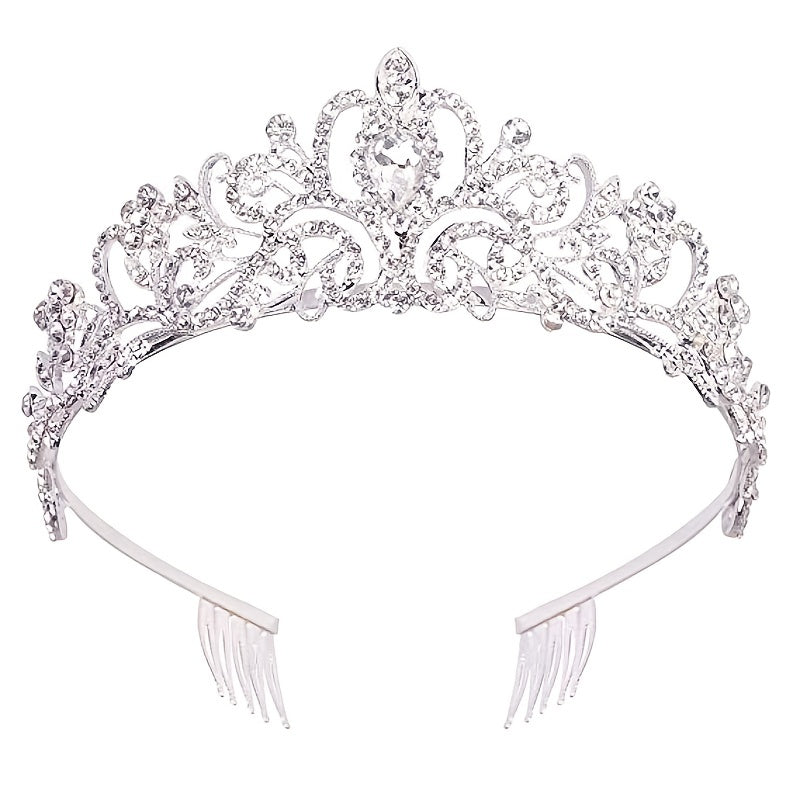 Girls Dressy Princess Crown Head Hoop For Birthday