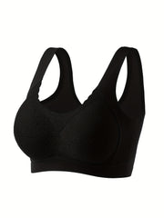 Lace Wireless Bra Comfortable & Breathable Stretch Bra