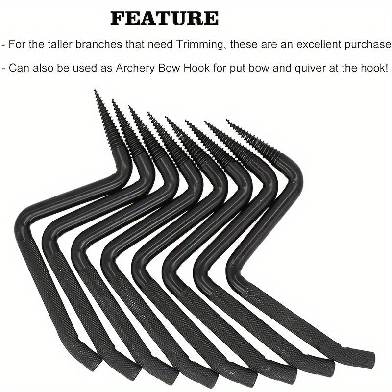 8pcs Outdoor Tree Steps Holds 500lbs Climbing Mountain Tree Stand Non Slip Steel