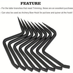 8pcs Outdoor Tree Steps Holds 500lbs Climbing Mountain Tree Stand Non Slip Steel