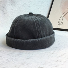 Vintage Landlord Hat Beanie Hip Hop Ruffle Japanese Style