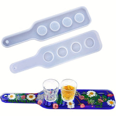 Resin Crystal Drop Glue Wine Glass Tray Beer Rack Silicone Mirror Mold