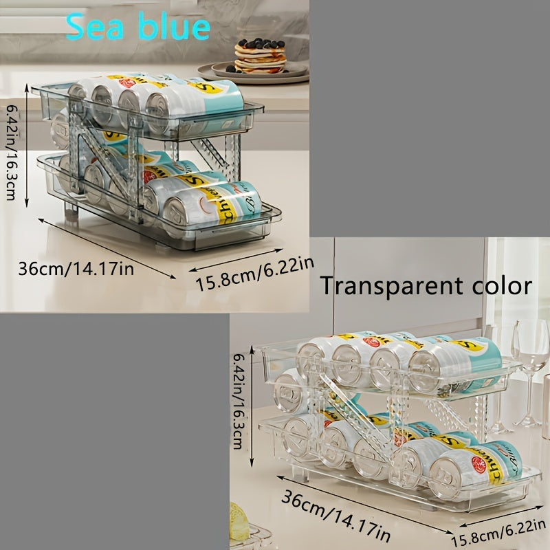 Telescopic Beverage Storage Box Double Layer Rack