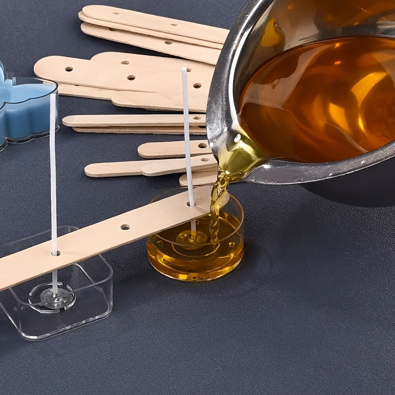 10pcs Candle Fixing Wooden Sticks DIY Aromatherapy Wax Core