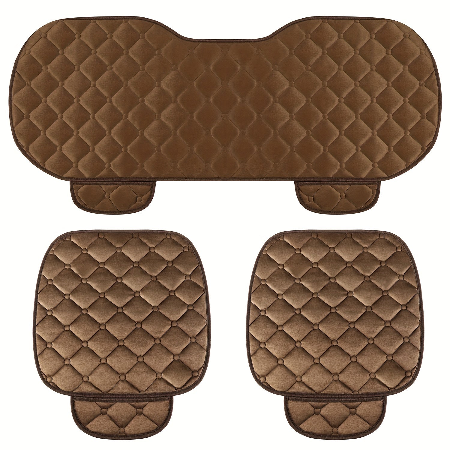 Plush Car Seat Cushion Set - Winter Warm Chair Cover