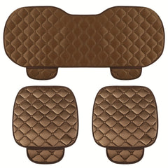 Plush Car Seat Cushion Set - Winter Warm Chair Cover