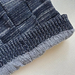 1pc Knitted Brimless Hat Plush Thicken Windproof Winter Outdoor Cycling