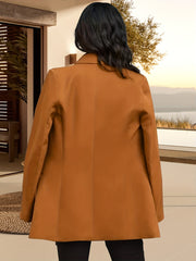 Double Breasted Lapel Neck Blazer Long Sleeve Blazer